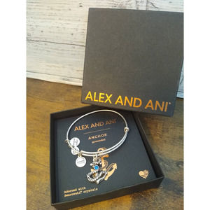 Alex and Ani Anchor "Grounded" Bangle Bracelet New with Box
